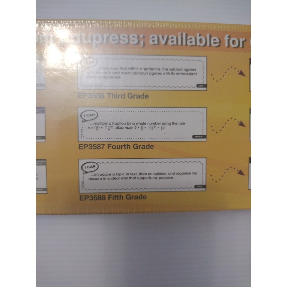 Edupress Common Core Display Strips Grade 1 For English Language Arts And‎ Math - Picture 9 of 9